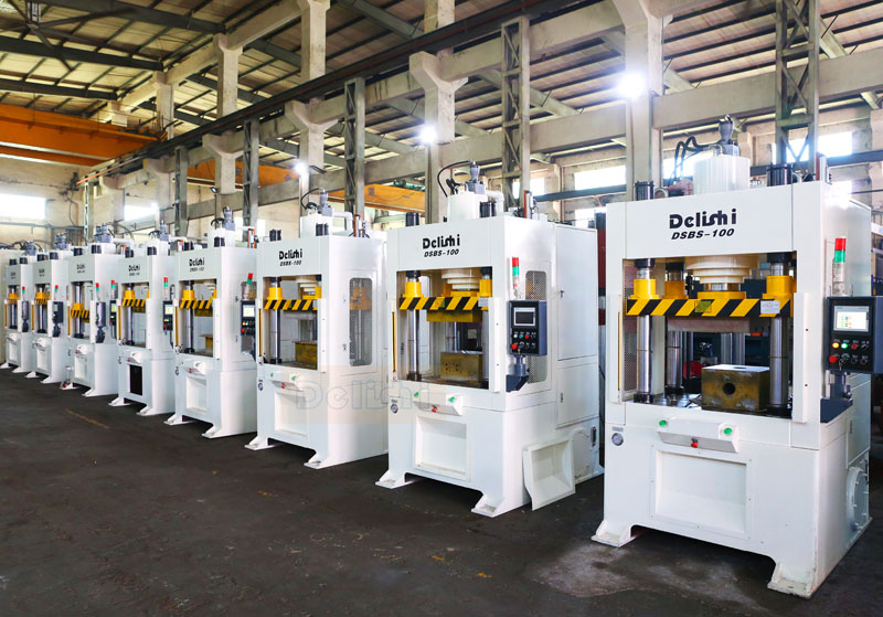 恒行娱乐四柱液压机生产线